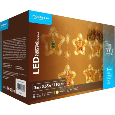 Modee Lighting LED dekorácia 110 LED 3m teplá biela hviezdičky
