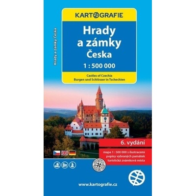 Hrady a zámky Česka 1:500 000