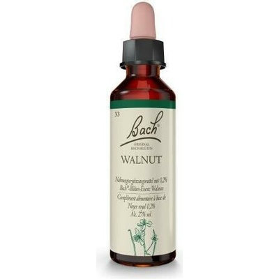 Bachovy originální květové esence Vlašský ořech Walnut 20 ml