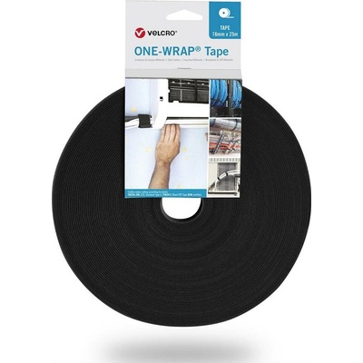 Velcro One Wrap Band SchwzFRT VEL-OW64154 Pásik so suchým zipsom 25 m x 25 mm čierna 1 ks
