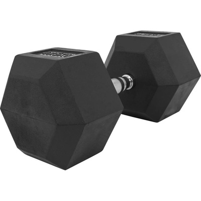 Gorilla Sports Šesťhranná pogumovaná činka 47,5 kg