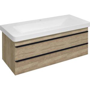 SAPHO Sitia - Шкаф за мивка 101x50x44 см, 2 чекмеджета, дъб Алабама SI105-2222 (SI105-2222)