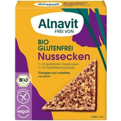 Alnavit Bezlepkové OŘECHOVÉ TROJÚHELNÍKY BIO 150 g