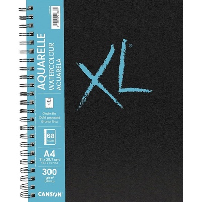 Canson Book Wire Bound Long Side XL Watercolour Скицник 34 A4 300 g Portrait (C31200L014)