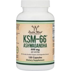 Double Wood Supplements Ashwagandha KSM-66® 600 mg [120 капсули]