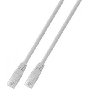  Пач корда категория 6 rj45, неекранирана u-utp, pvc, cca, бяла : Дължина - 2 м (k8100ws.2)
