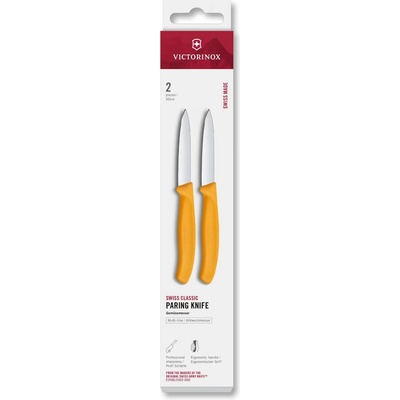 Victorinox Комплект ножове SWISS CLASSIC 8 cm, комплект 2 бр. , жълт, пластмаса, Victorinox (VN676082C1)