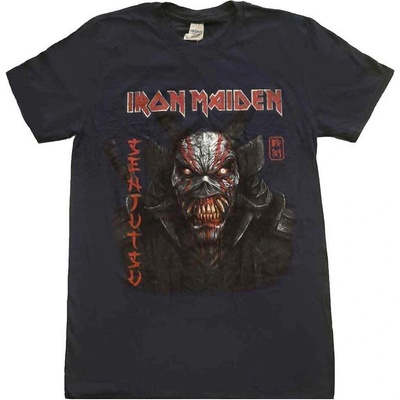 Iron Maiden Senjutsu Back Cover Vertical Logo Navy Blue M Риза (IMTEE133MN02)