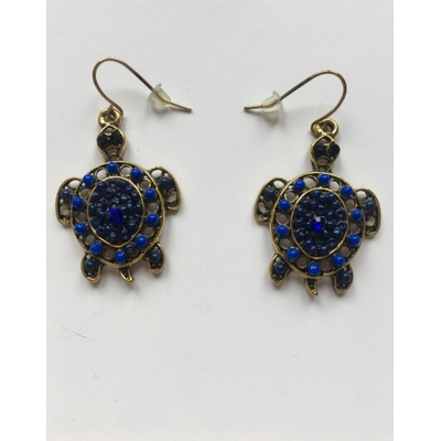 Fashion Jewelry náušnice modré želvy 4-b029