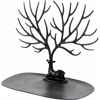 APT AG119E stojan na šperky ve tvaru jelena černý