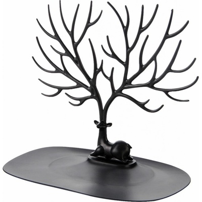 APT AG119E stojan na šperky ve tvaru jelena černý