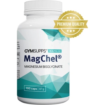 GymSupps MagChel Magnesium Bisglycinate 100 kapslí