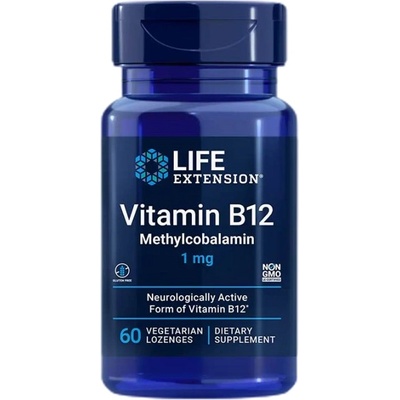 Life Extension Vitamin B-12 Methylcobalamin 1 mg [60 Подезични таблетки ]