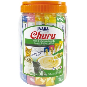 Inaba Foods Cat Churu пюре - риба тон и пиле микс 50 бр 50 x 14 г