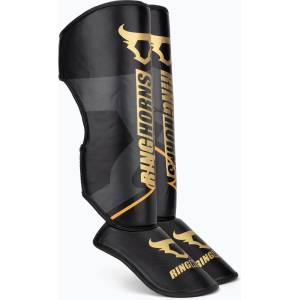 Venum Протектори за пищяли и стъпала Venum Ringhorns Charger Shin black/gold