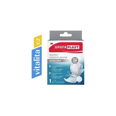 Spofaplast 254 Pevna text.naplast - 1mx6cm - bílá (1mx6cm - bílá)