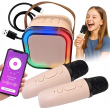 KARAOKE BLUETOOTH BEZDRÁTOVÝ MIKROFON REPRODUKTOR PRO DĚTI SET