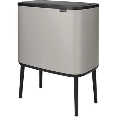 Brabantia Кош за смет Brabantia Bo Touch 3x11L, Soft Grey