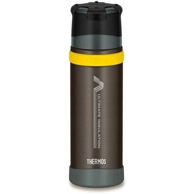 Thermos termos s hrnkem do extrémních podmínek 900 ml hnědý
