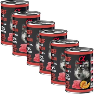 Alpha Spirit Dog Wet - Beef & Melon 6 x 400 г