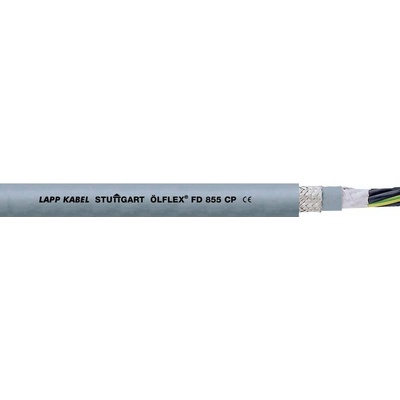 Lapp 27607/500 kabel pro energetické řetězy ÖLFLEX® FD 855 CP 5 G 0.5 mm² šedá 500 m