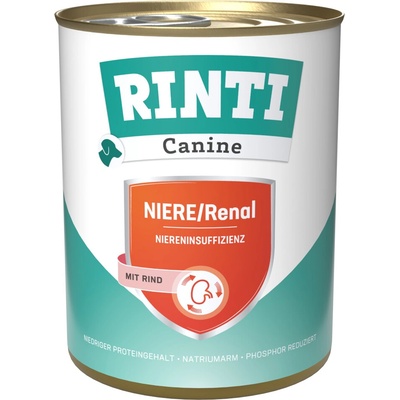 Rinti Canine Niere/Renal s hovädzím 12 x 800 g