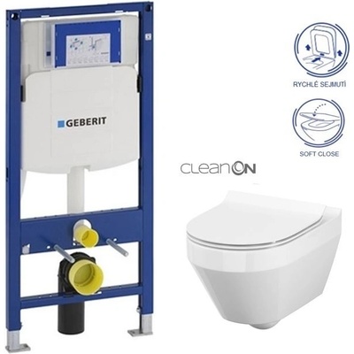 Geberit Duofix WC CERSANIT CREA OVAL CLEANON + SEDÁTKO 111.300.00.5 CR1 – Zboží Dáma