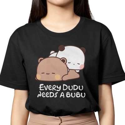 ČIERNE TRIČKO Dámske s BUBU A DUDU M