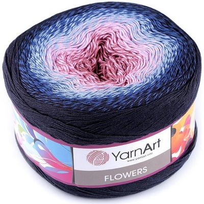 Pletací příze Flowers 250 g, střední, 4 (273) starorůžová