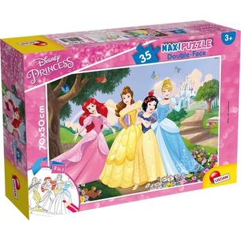 Lisciani Двулицев пъзел Lisciani - Disney Princess, 35 части (LI66704)
