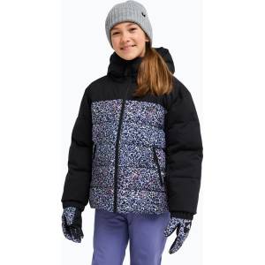 Roxy Детско сноуборд яке ROXY Snowyhill Printed Puffy true black wildin out rg
