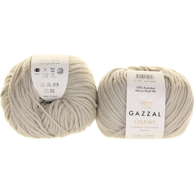 Gazzal Chunky 155 světle šedá