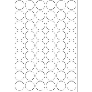 CDRmarket Самозалепващи етикети 30 x 30 mm, 54 етикети A4, 100 листа (R0ECO.3030kA)
