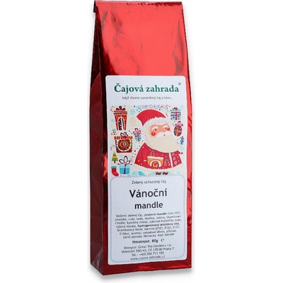 Čajová zahrada Vánoční mandle zelený ochucený čaj zelený čaj 80 g