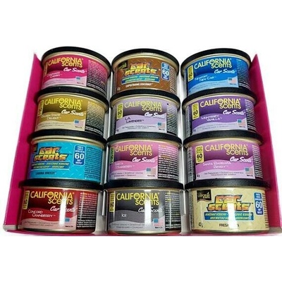 California Scents - Car Scent - Osvěžovač vzduchu - MIX A 12ks