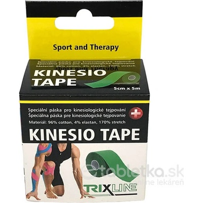 TRIXline KINESIO TAPE zelená 5 cm x 5 m