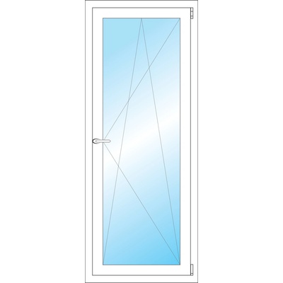 OKNA HNED Plastové okno 61x152 cm (610x1520 mm) bílé otevíravé a sklopné pravé