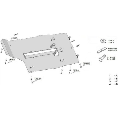Kryt pod motor MERCEDES-BENZ B-CLASS (W246, W242) all - Plech - 8595698041456