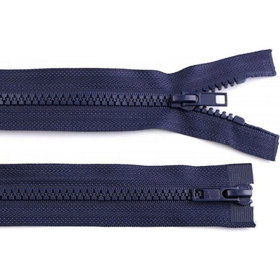 Dělitelný Kostěný Zip s Dvěma Jezdci - 5 mm, 70 cm, Ideální pro Bundy - 148 červená