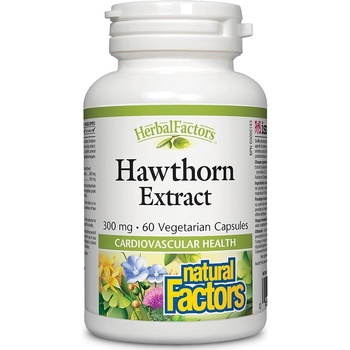 Natural Factors Herbal Factors Hawthorn Extract, 60 капсули, Natural Factors