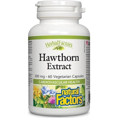 Natural Factors Herbal Factors Hawthorn Extract, 60 капсули, Natural Factors