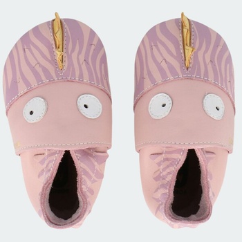 bobux Bobux: Бебешки обувки Soft Sole (0-2 години) Gruff Blossom Zebra (1026-153-04-M)