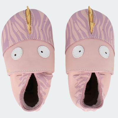 bobux Bobux: Бебешки обувки Soft Sole (0-2 години) Gruff Blossom Zebra (1026-153-04-M)