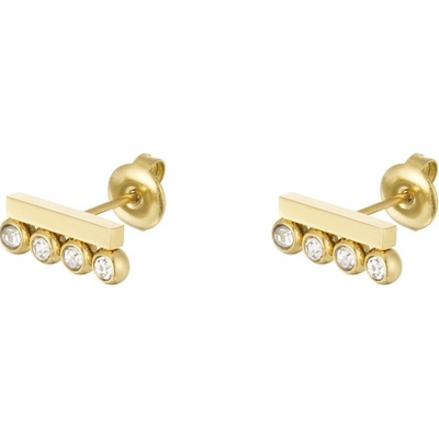 Ornamenti pozlacené náušnice Pearl Dots gold OOR300153