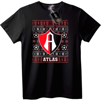 NOONEBRAND Тениска на Atlas Sports за Коледа - S, Black