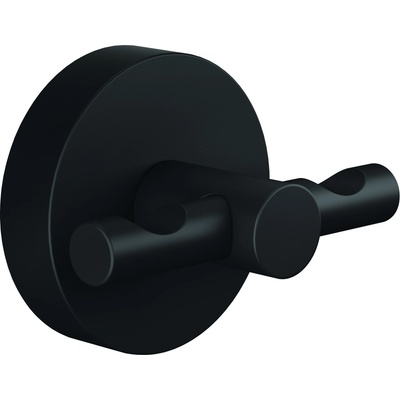 tesa® Moon Černý háček na oděvy Barva: černá, Rozměr: 50mm x 65mm x 53mm
