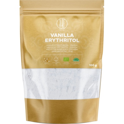 BrainMax Pure Vanilla Erythritol, Erythritol Vanilka, múčka, BIO, 100 g