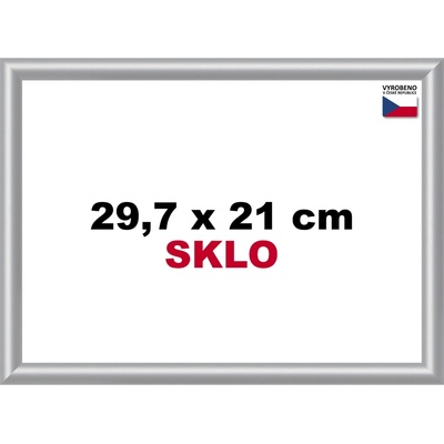 BFHM Plastový rám 29,7x21cm A4 strieborný