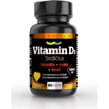 SALUTEM Vitamín D3 Srdiečka 1000 IU 60 ks