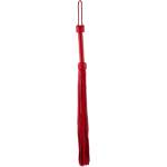  Висококачествен бич, дължина от 75см. - Calf Leather Tails Red (DEVIL00053)
